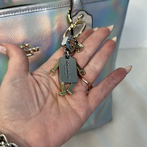 🌺Coach SILVER HOLOGRAM 75 anniversary BAG ,WALLET and ROBOT bag SET - Picture 10 of 13